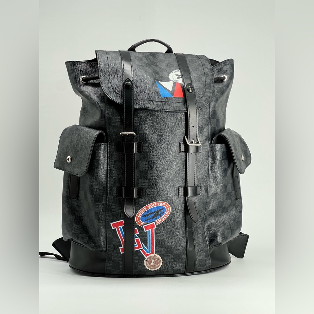Louis Vuitton Damier Graphite LV League Christopher PM Backpack